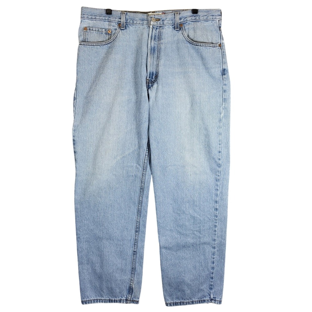 Vintage Levis 550 Relaxed Fit Jeans Men W38 L32 Light Wash Denim Blue Distressed
